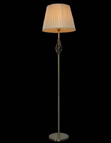 Торшер напольный (светильник) Мелодия Света абажур из ткани 220В Бронза картинка 